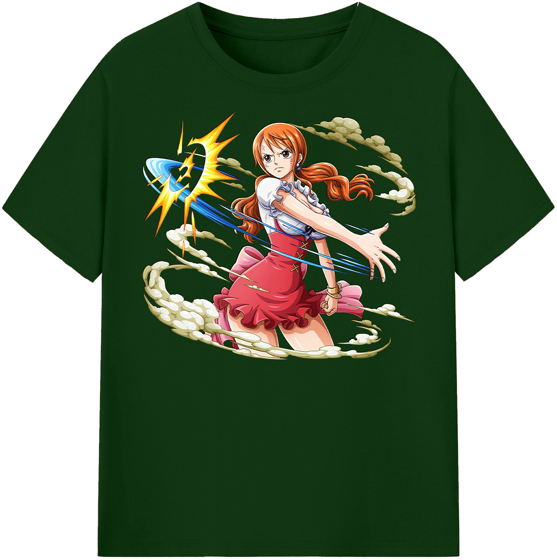 ワンピース ナミ ONE PIECE Nami 綿100％半袖Tシャツ（フロントプリント）
